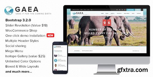 ThemeForest - Gaea v1.6.1 - Environmental Wordpress Theme