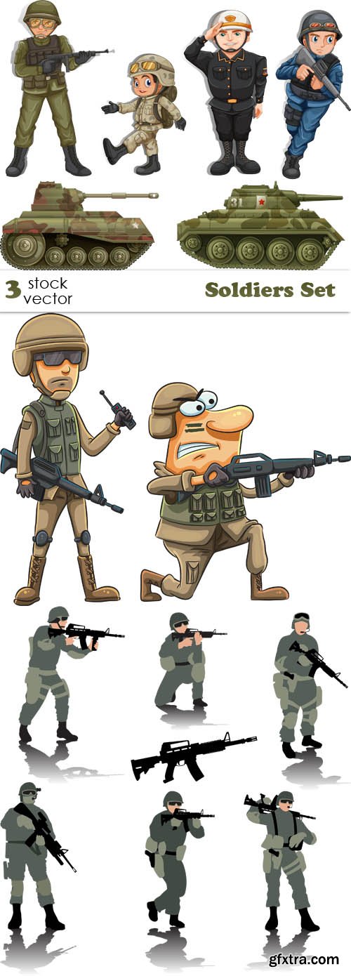 Vectors - Soldiers Set