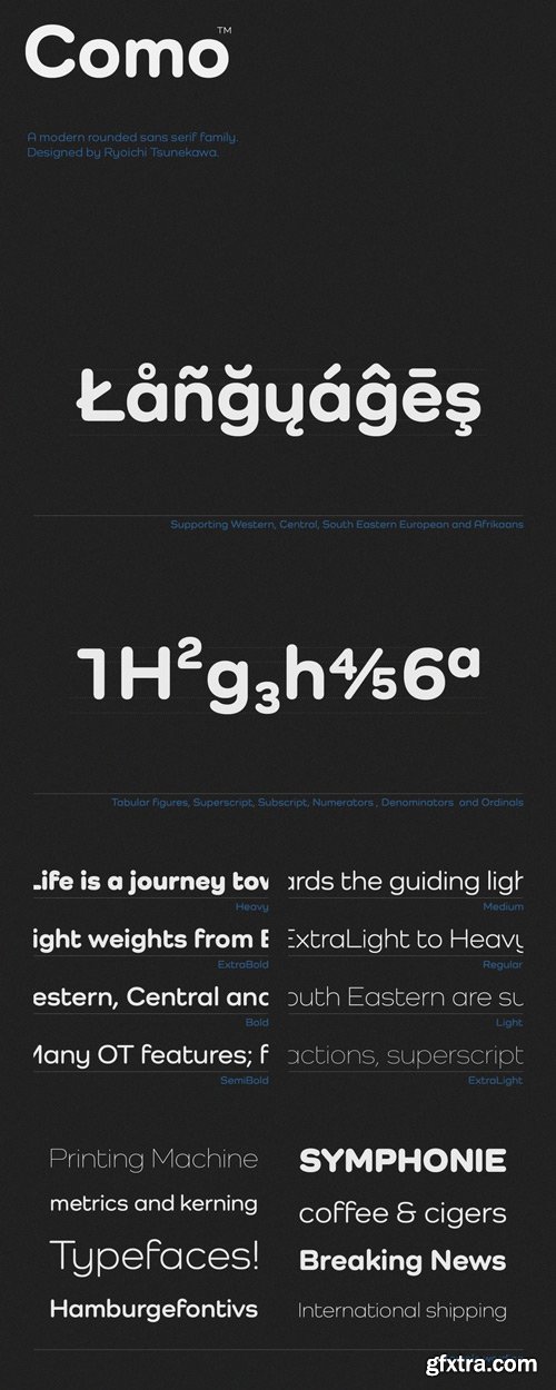 Como Font Family $150