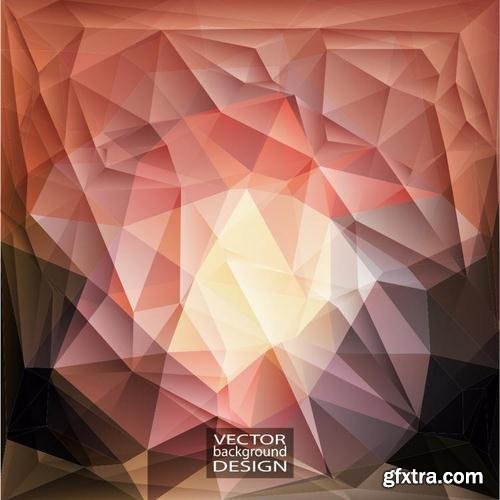 Stock Vector - Geometric Triangular Abstract Modern Backgrounds & Banners, 25EPS