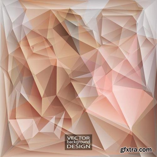 Stock Vector - Geometric Triangular Abstract Modern Backgrounds & Banners, 25EPS