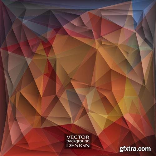 Stock Vector - Geometric Triangular Abstract Modern Backgrounds & Banners, 25EPS