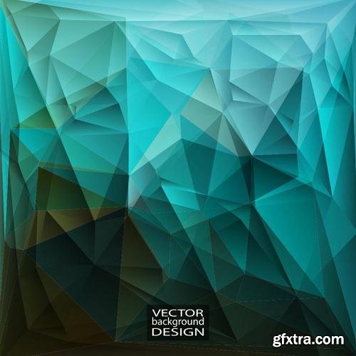 Stock Vector - Geometric Triangular Abstract Modern Backgrounds & Banners, 25EPS