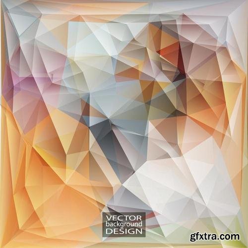 Stock Vector - Geometric Triangular Abstract Modern Backgrounds & Banners, 25EPS