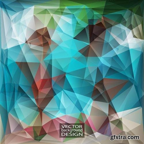 Stock Vector - Geometric Triangular Abstract Modern Backgrounds & Banners, 25EPS