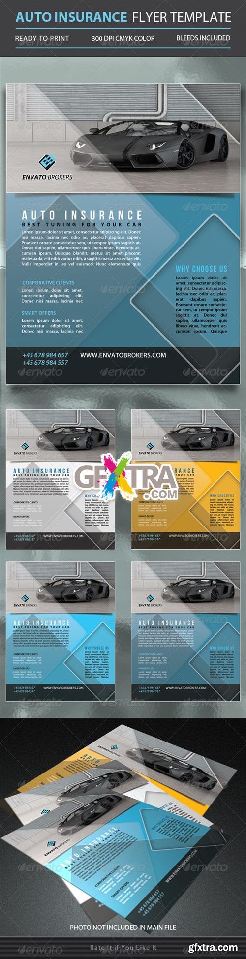 GraphicRiver - Auto Insurance Flyer Template