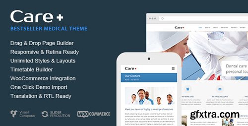 ThemeForest - Care v4.0.4 - Medical and Health Blogging Wordpress Theme