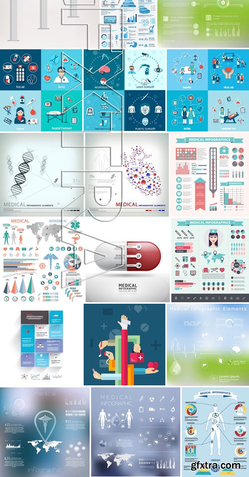 Stock Vectors - Medical Infographic 10, 25xEPS