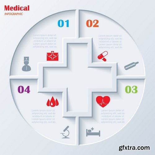 Stock Vectors - Medical Infographic 10, 25xEPS