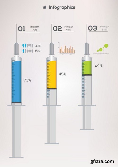 Stock Vectors - Medical Infographic 10, 25xEPS