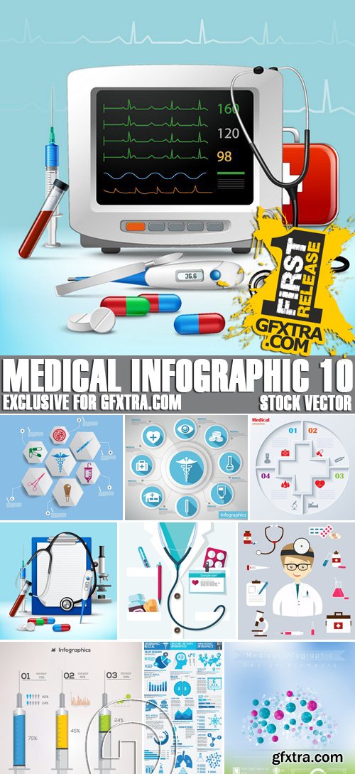 Stock Vectors - Medical Infographic 10, 25xEPS