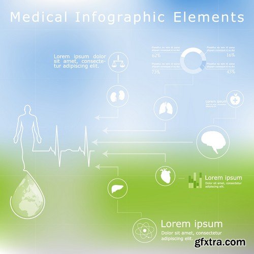 Stock Vectors - Medical Infographic 10, 25xEPS