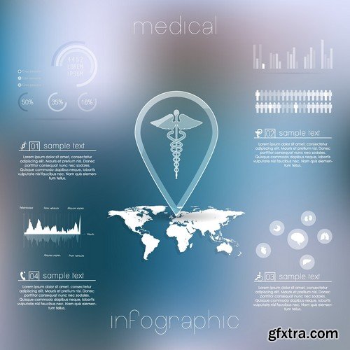 Stock Vectors - Medical Infographic 10, 25xEPS