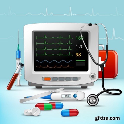 Stock Vectors - Medical Infographic 10, 25xEPS