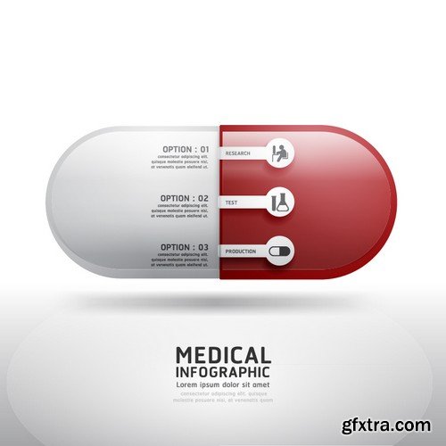 Stock Vectors - Medical Infographic 10, 25xEPS