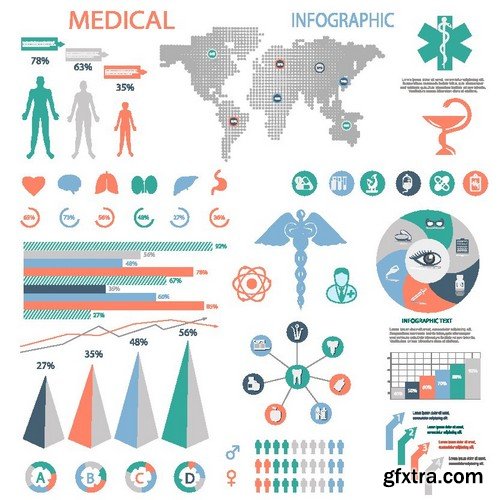 Stock Vectors - Medical Infographic 10, 25xEPS