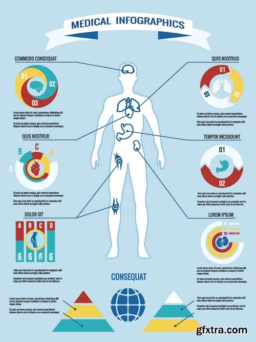 Stock Vectors - Medical Infographic 10, 25xEPS