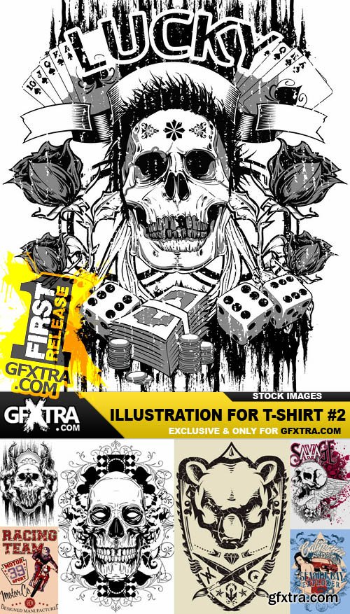 Illustration For T-Shirt #2 - 25 Vector