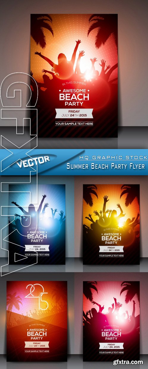 Stock Vector - Summer Beach Party Flyer