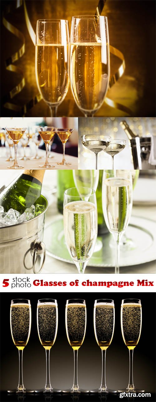 Photos - Glasses of champagne Mix