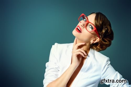 Stock Photos - Beauty Portrait of a Happy Young Women