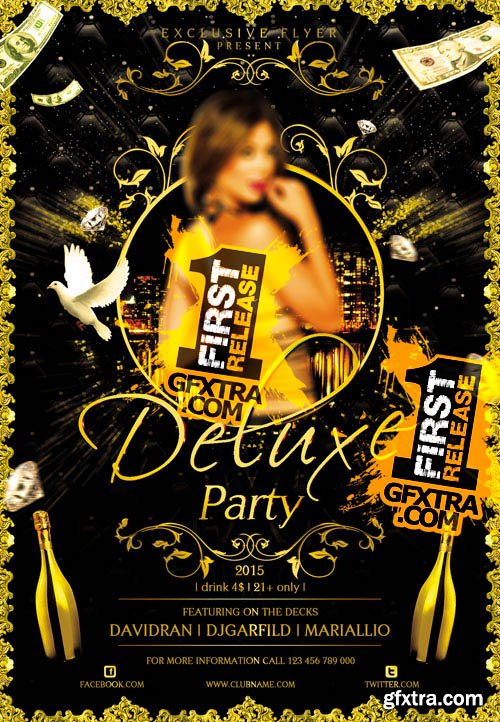 Deluxe Party Flyer Template Facebook Cover