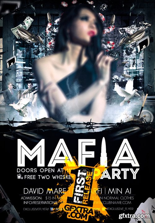 Mafia Party Premium Flyer Template