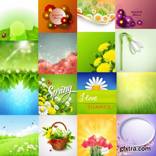 Spring Background #2 - 25 Vector