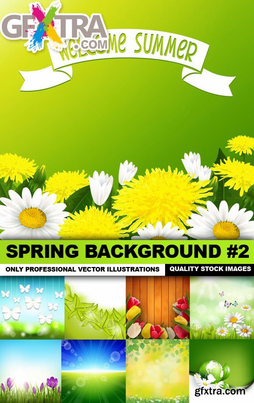 Spring Background #2 - 25 Vector