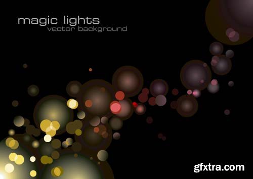 Abstract background the magical light Disco 11x EPS