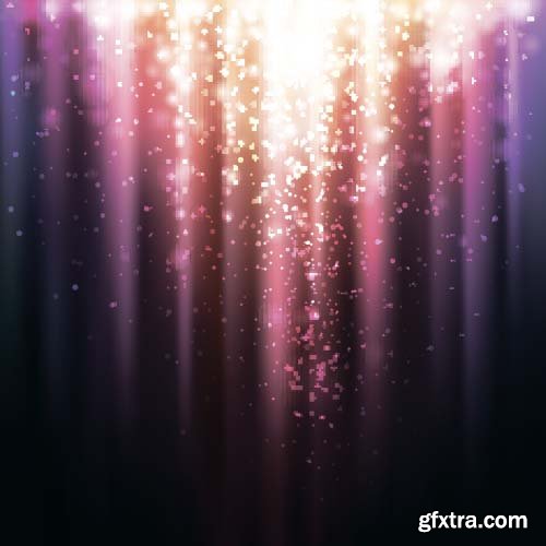 Abstract background the magical light Disco 11x EPS