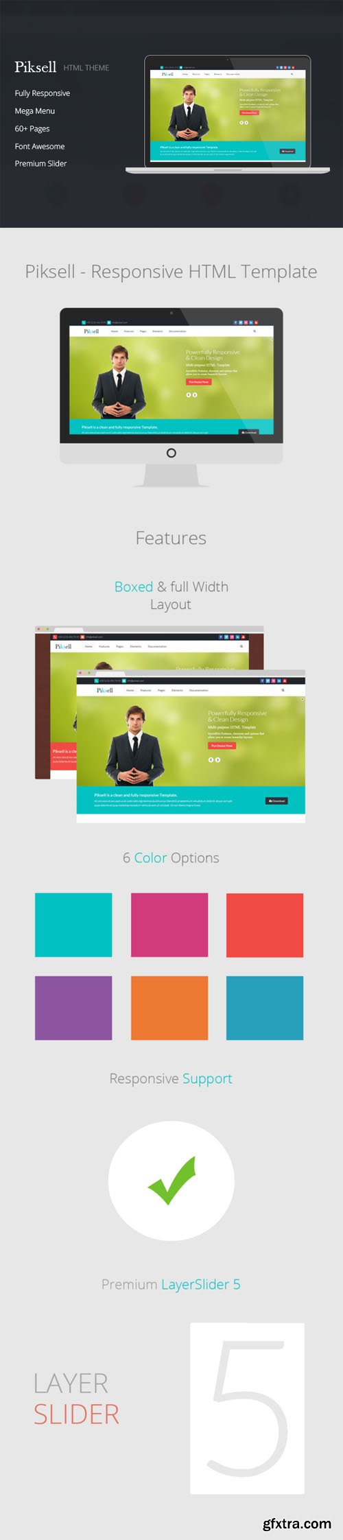 Piksell v1.2 - Multipurpose HTML Template - CM 82200