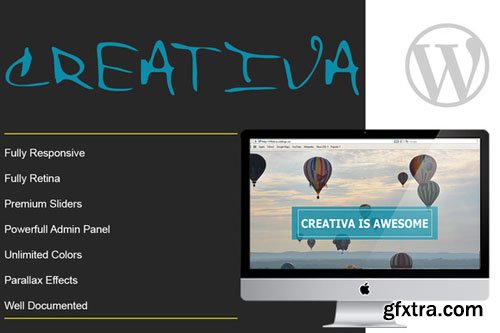 CREATIVA v1.0 - Responsive Parallax Onepage Wordpress Template - CM 203149