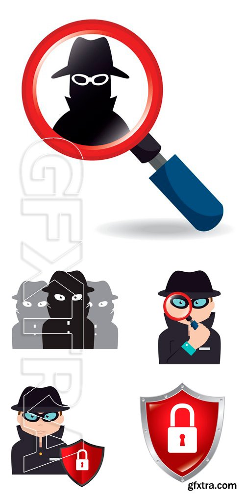 Stock Vectors - Security design over white background, vector illustration