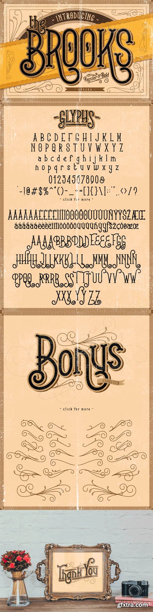 Brooks Font + Bonus