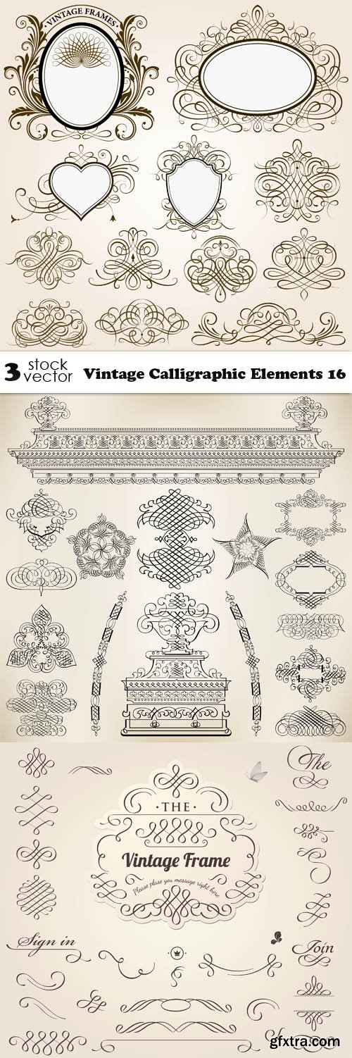 Vectors - Vintage Calligraphic Elements 16