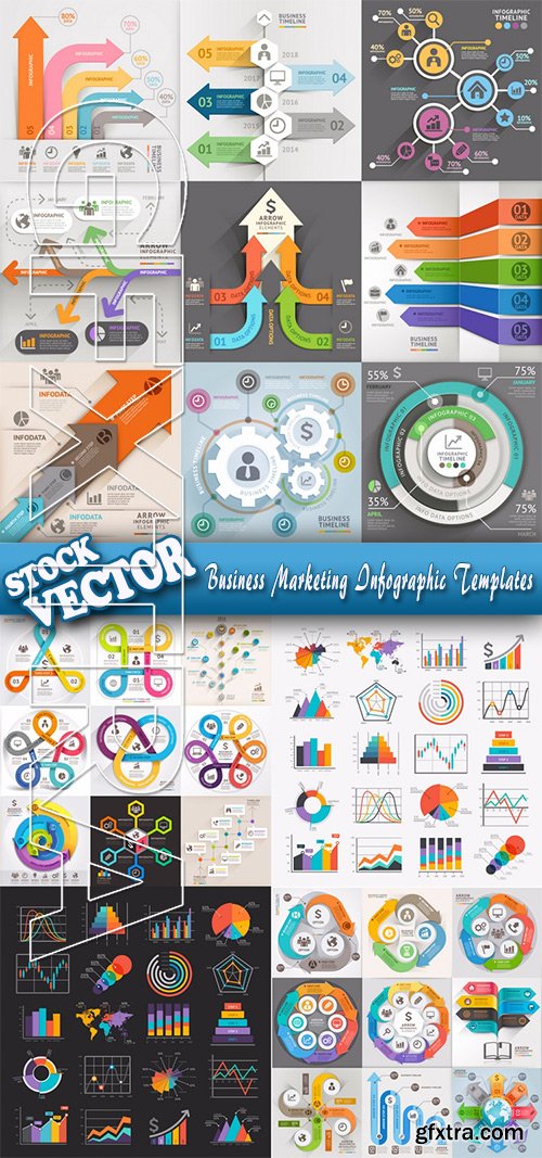 Stock Vector - Business Marketing Infographic Templates