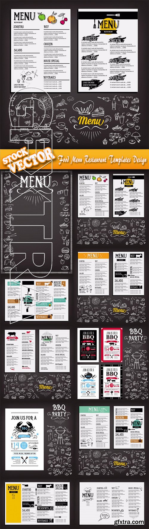 Stock Vector - Food Menu Restaurant Templates Design