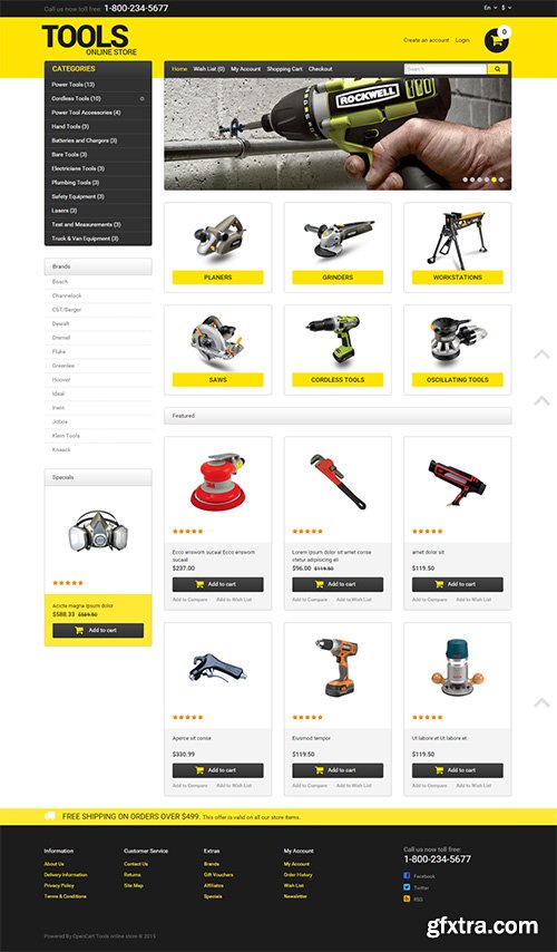 TemplateMonster - Tools - OpenCart Template