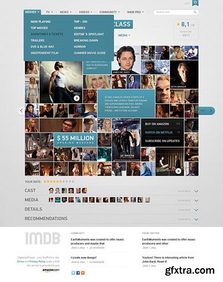 IMDB Movie Page PSD