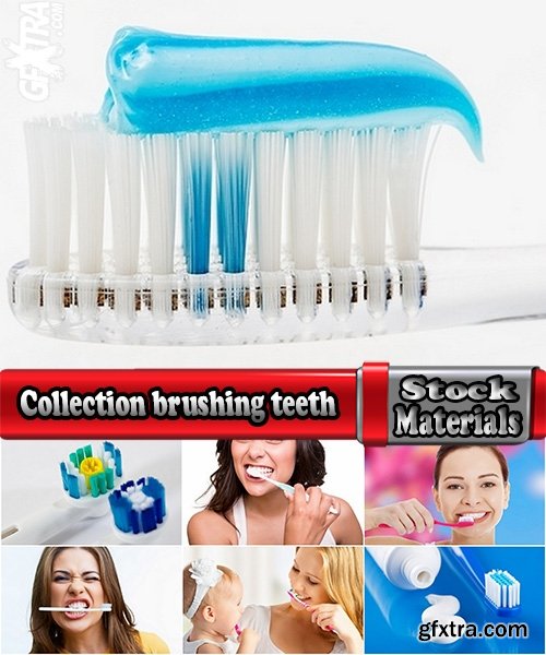 Collection brushing teeth toothpaste brush clean teeth mouth smile 25 HQ Jpeg