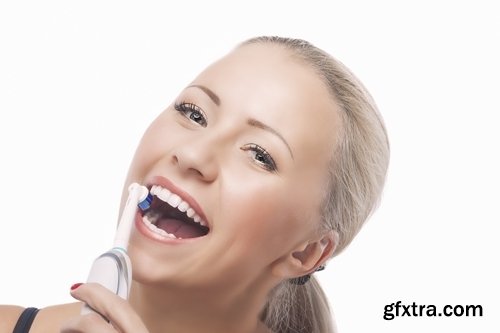 Collection brushing teeth toothpaste brush clean teeth mouth smile 25 HQ Jpeg