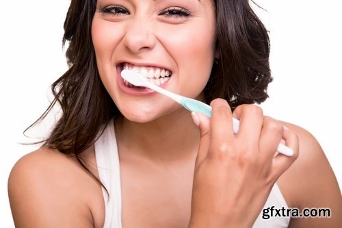 Collection brushing teeth toothpaste brush clean teeth mouth smile 25 HQ Jpeg