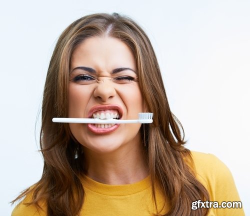 Collection brushing teeth toothpaste brush clean teeth mouth smile 25 HQ Jpeg