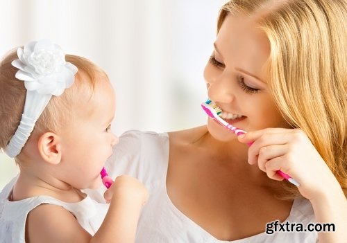 Collection brushing teeth toothpaste brush clean teeth mouth smile 25 HQ Jpeg