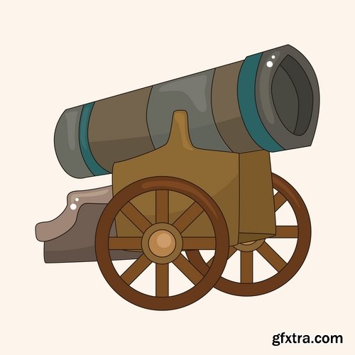 Collection of vector vintage Cannon picture 25 Eps