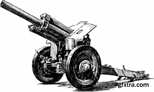 Collection of vector vintage Cannon picture 25 Eps