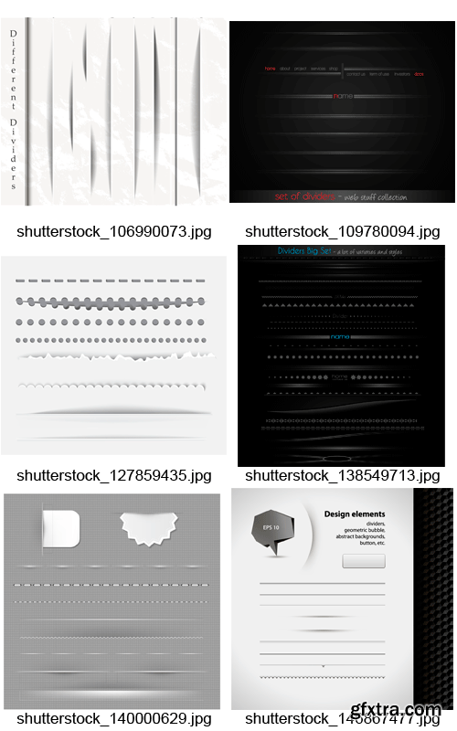 Amazing SS - Web Dividers & Shadow Elements, 25xEPS