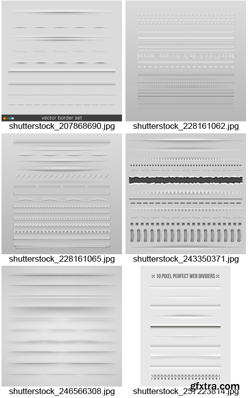 Amazing SS - Web Dividers & Shadow Elements, 25xEPS