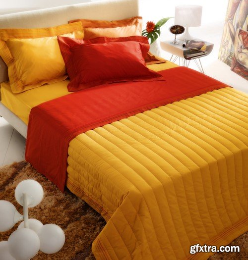 Classic bedroom interior colorful material 10x JPEG